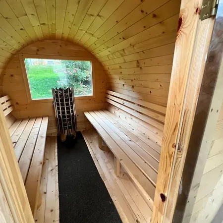 Steinbock Terrasse, Gartensauna, Garten, Grillplatz