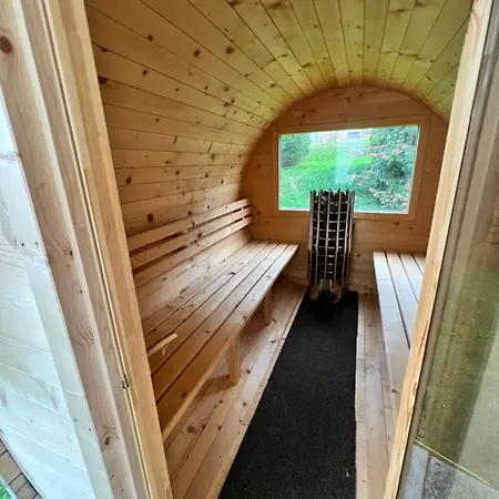 Steinbock Terrasse, Gartensauna, Garten, Grillplatz